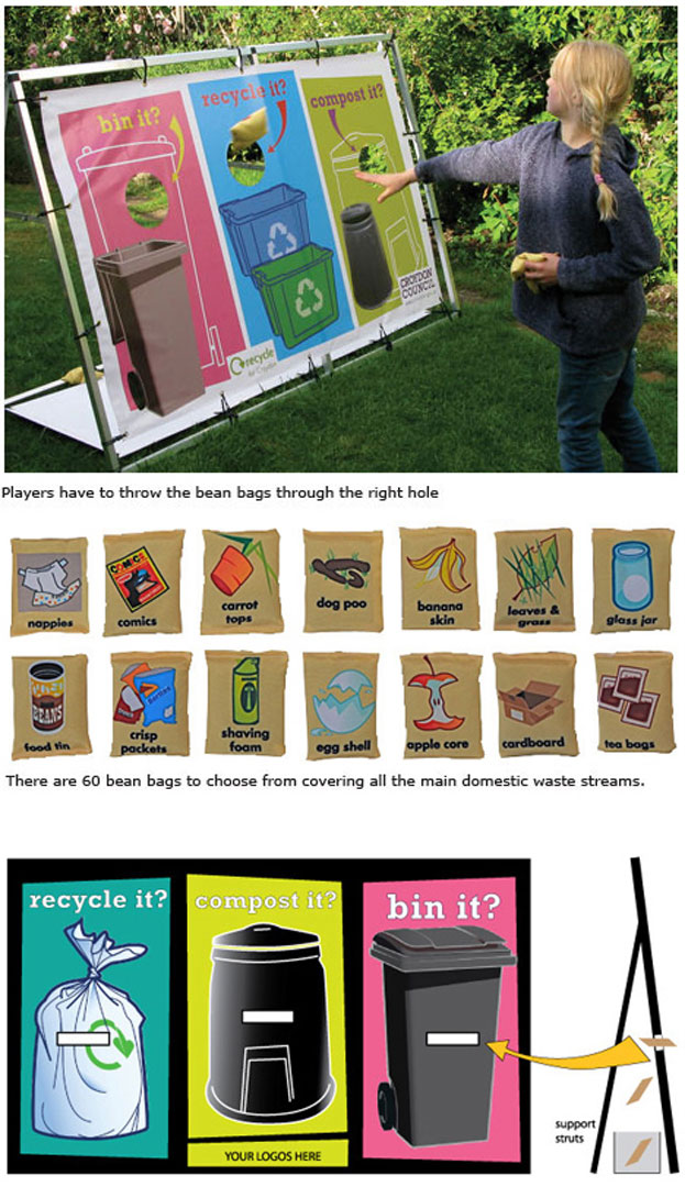 Bean Bag Throwing Game Recycling Displays