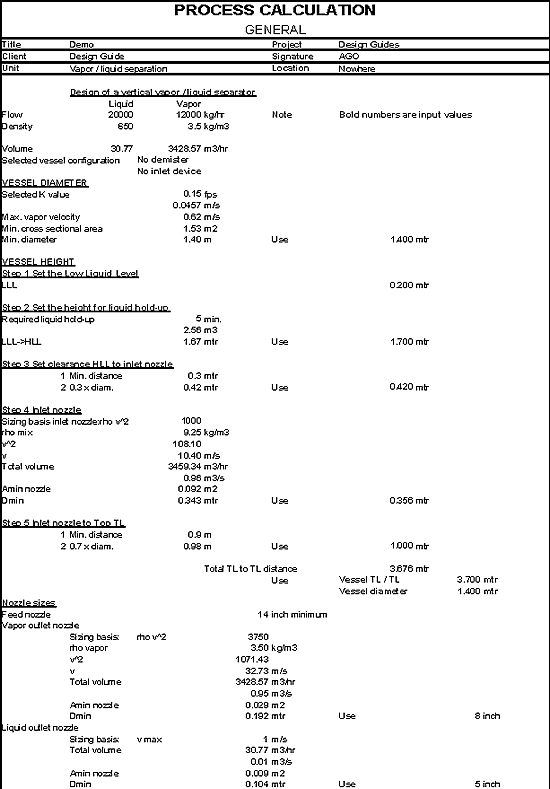 BNEGUE109 Guide for Vessel Sizing