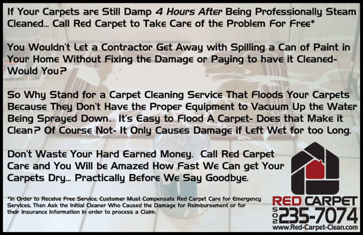Louisville, KY Carpet Cleaning and Repair Red Carpet