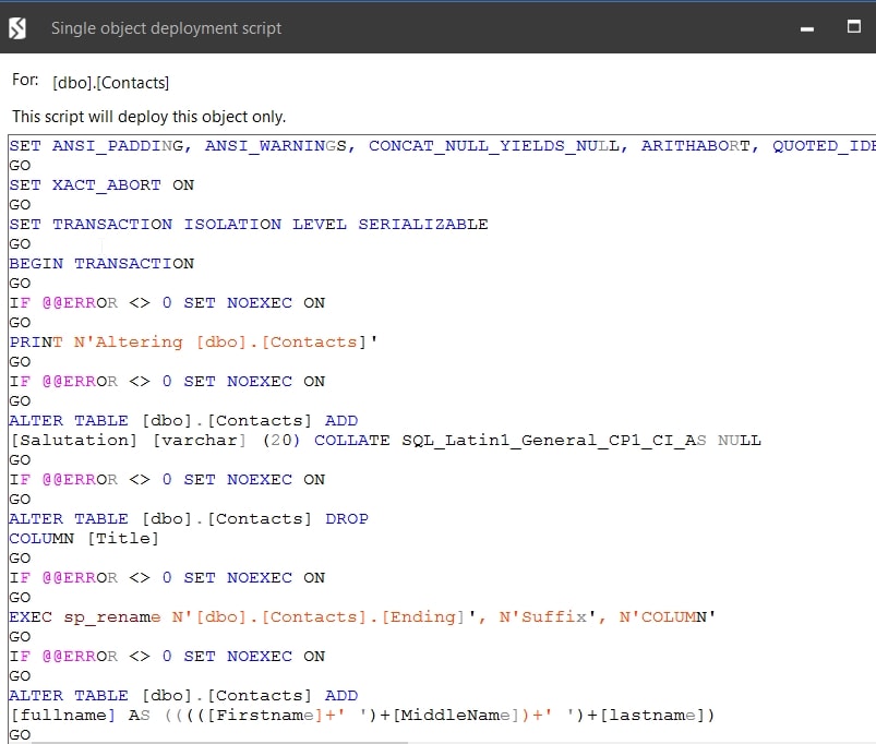 How to Customize Schema Comparisons using Auto Map in SQL Compare