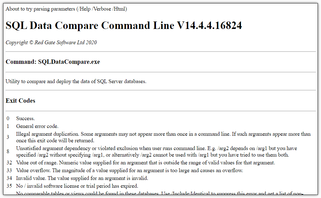 Comparing and Syncing Data using SQL Data Compare Command Line Redgate