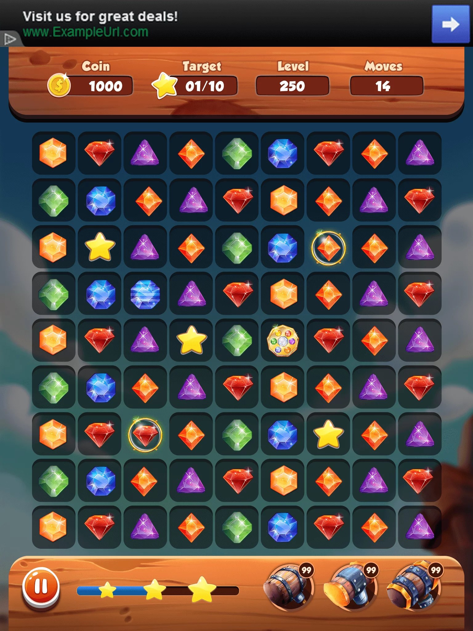 King’s Jewelry, A Colourful Puzzle Game, Red Apple Technologies