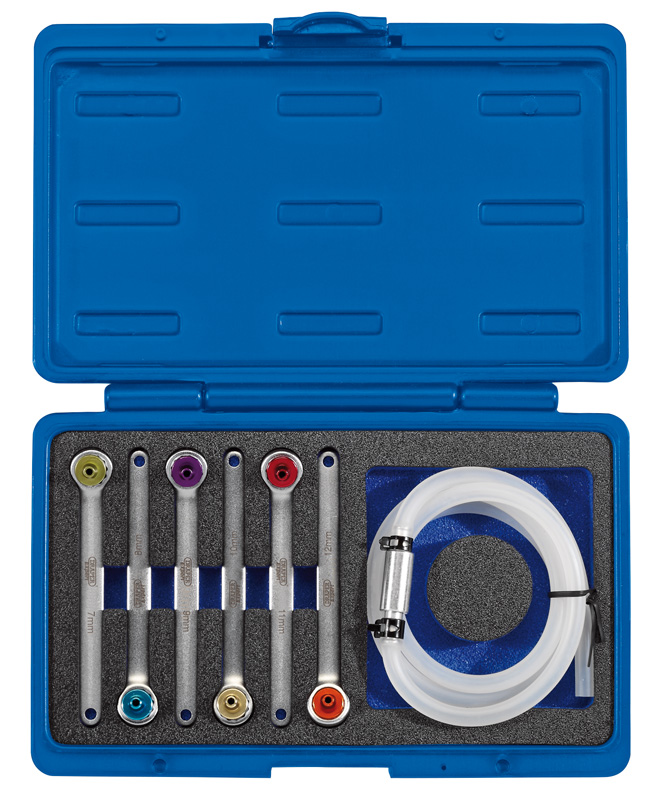 Draper 00041 Universal Clutch and Brake Bleeding Kit (7 Piece) Red