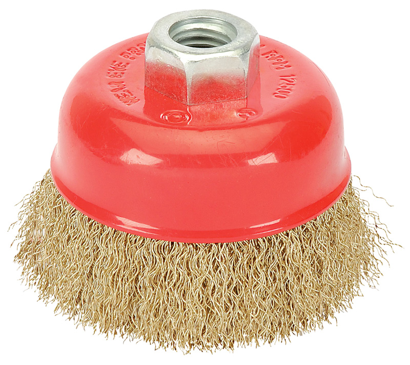 Draper 41444 80mm x M14 Crimped Wire Cup Brush Red Box Tools