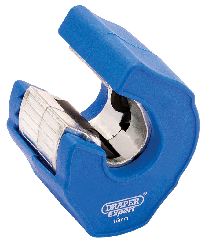 Draper 81078 Automatic Ratchet Pipe Cutter (15mm) Red Box Tools