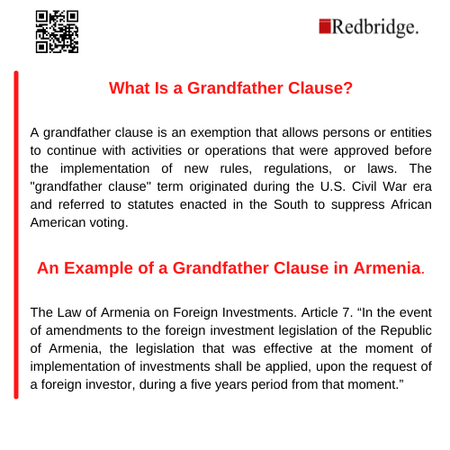 What Is a Grandfather Clause? redbridge