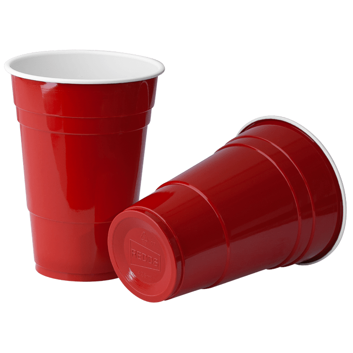 Red Cups 425ml Iconic Red Plastic Party Cups REDDS Cups