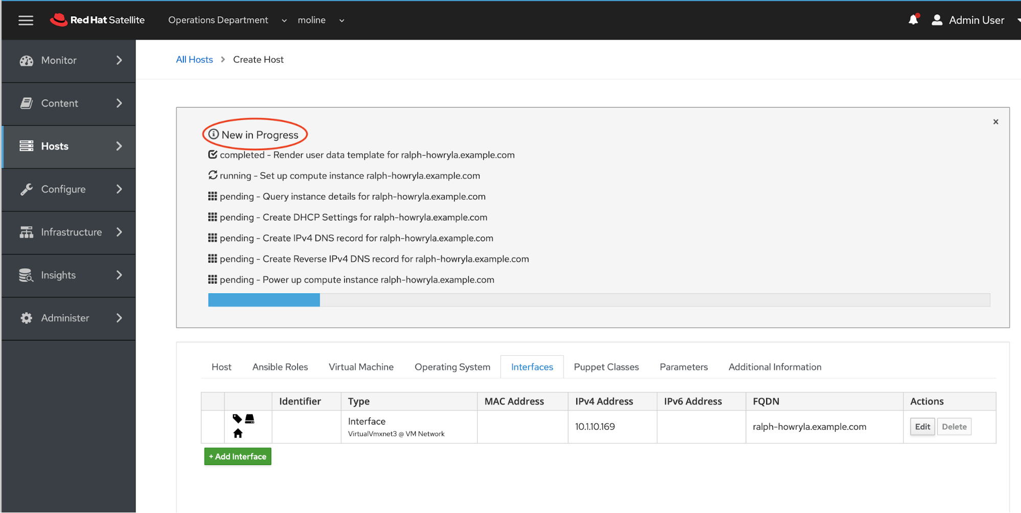 How to provision a RHEL VM from Red Hat Satellite