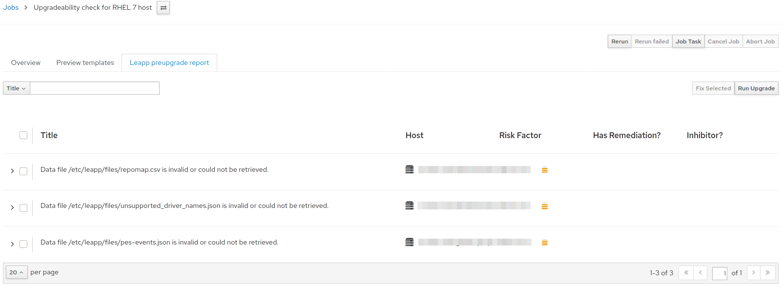 Leapp Upgrade using Red Hat Satellite 6