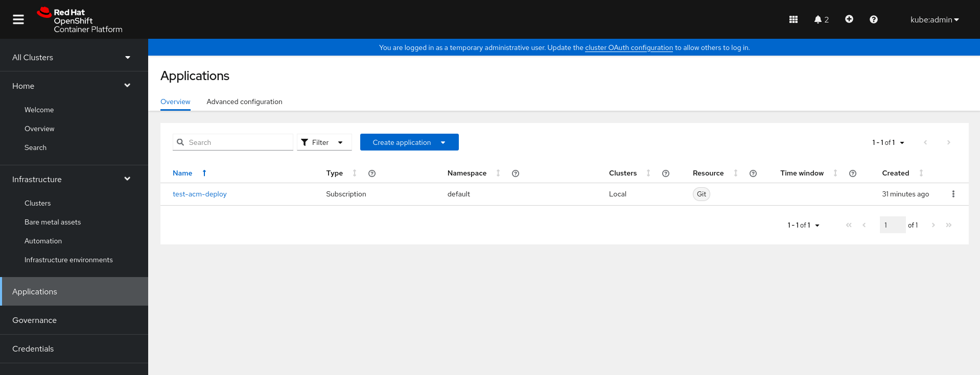 How to Backup and Restore ACM with OADP and MinIO