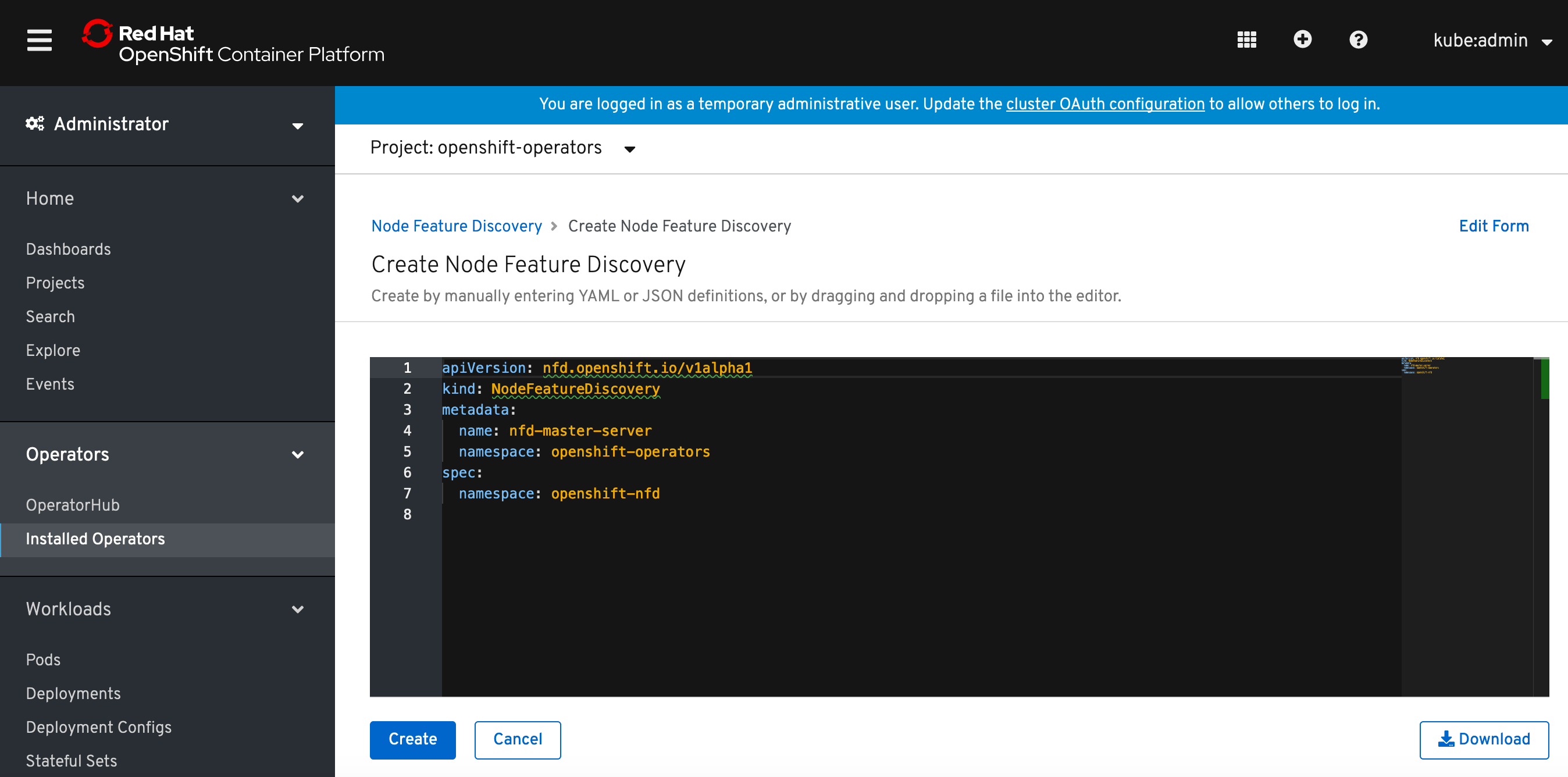 Creating a GPUenabled node with OpenShift 4.2 in Amazon EC2
