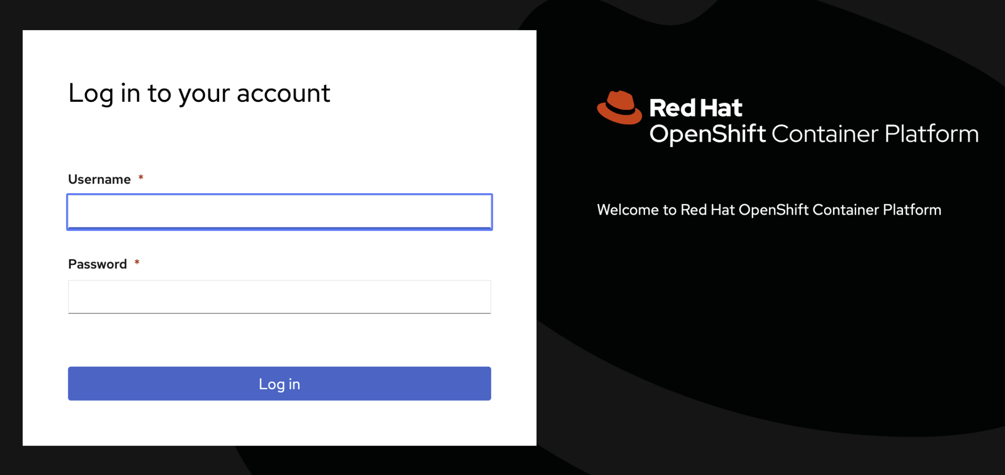 Customize OpenShift Login with US Government Banner