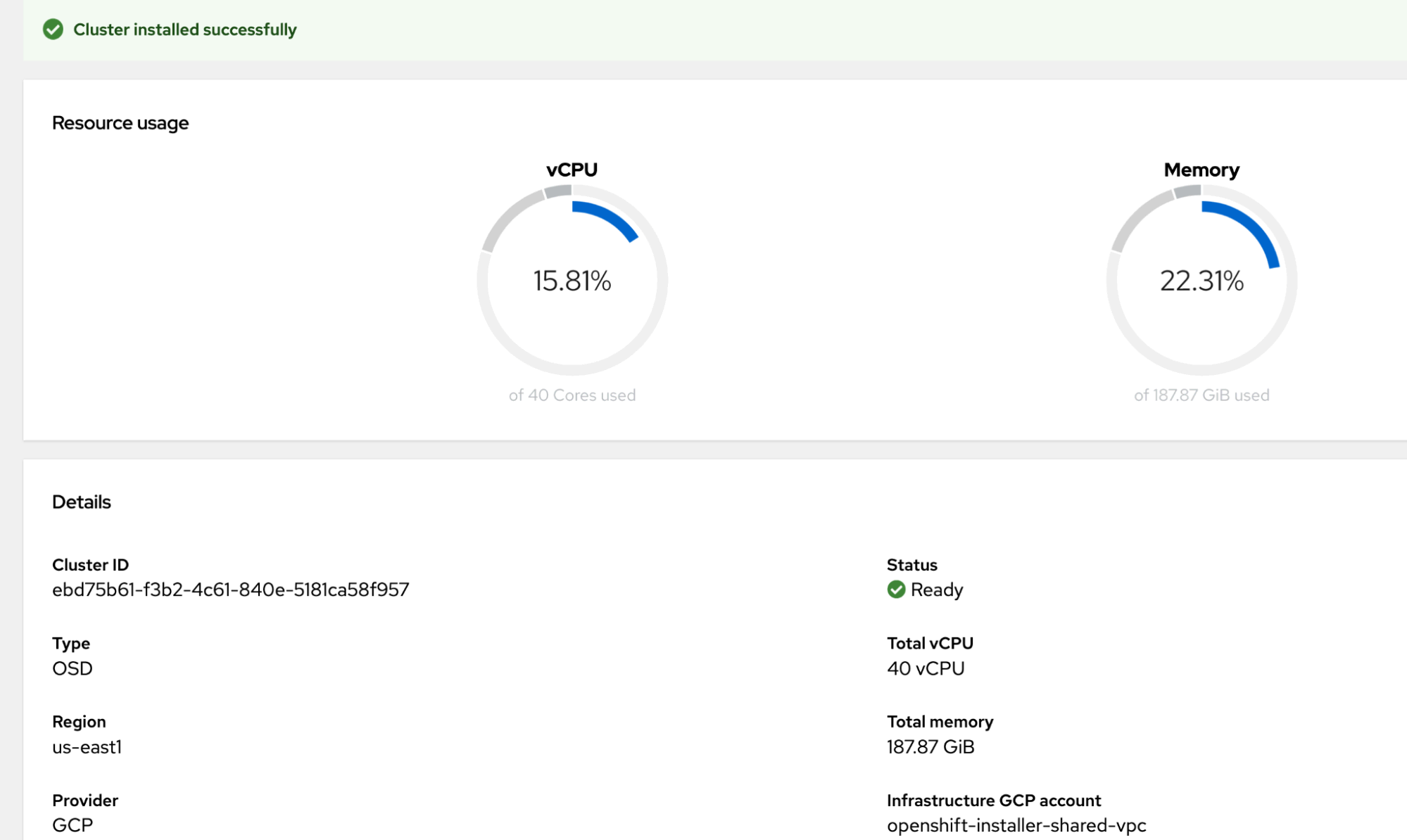 Deploying Red Hat OpenShift Dedicated clusters to Shared Virtual