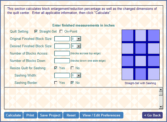 Quilt Math Quilters Math Quilting Calculator Screen Shots