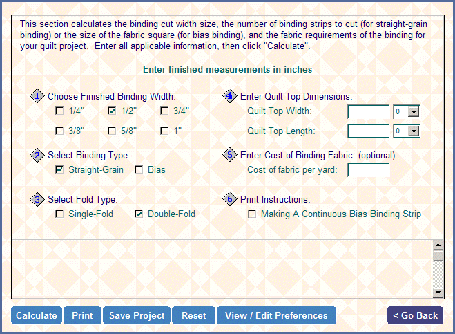 Quilt Math Quilters Math Quilting Calculator Screen Shots