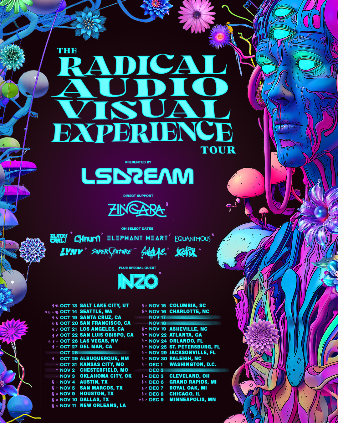 LSDREAM Announces The Radical Audio Visual Experience Tour • Red Light Management