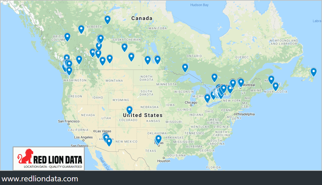 The Keg Steakhouse and Bar Canada Red Lion Data