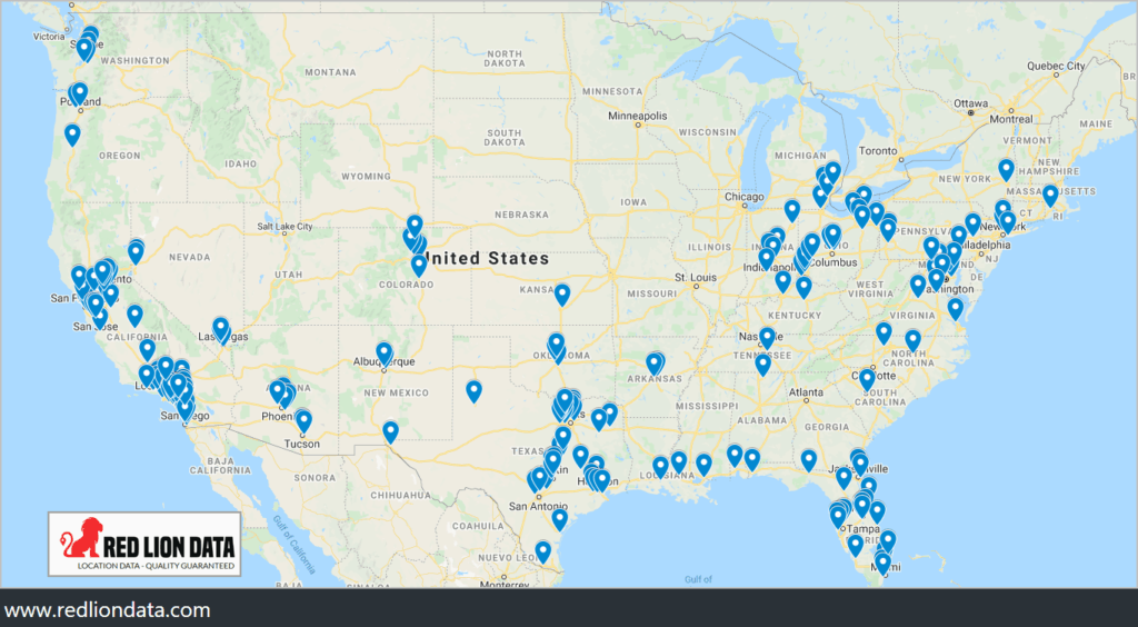BJ's Restaurant Red Lion Data
