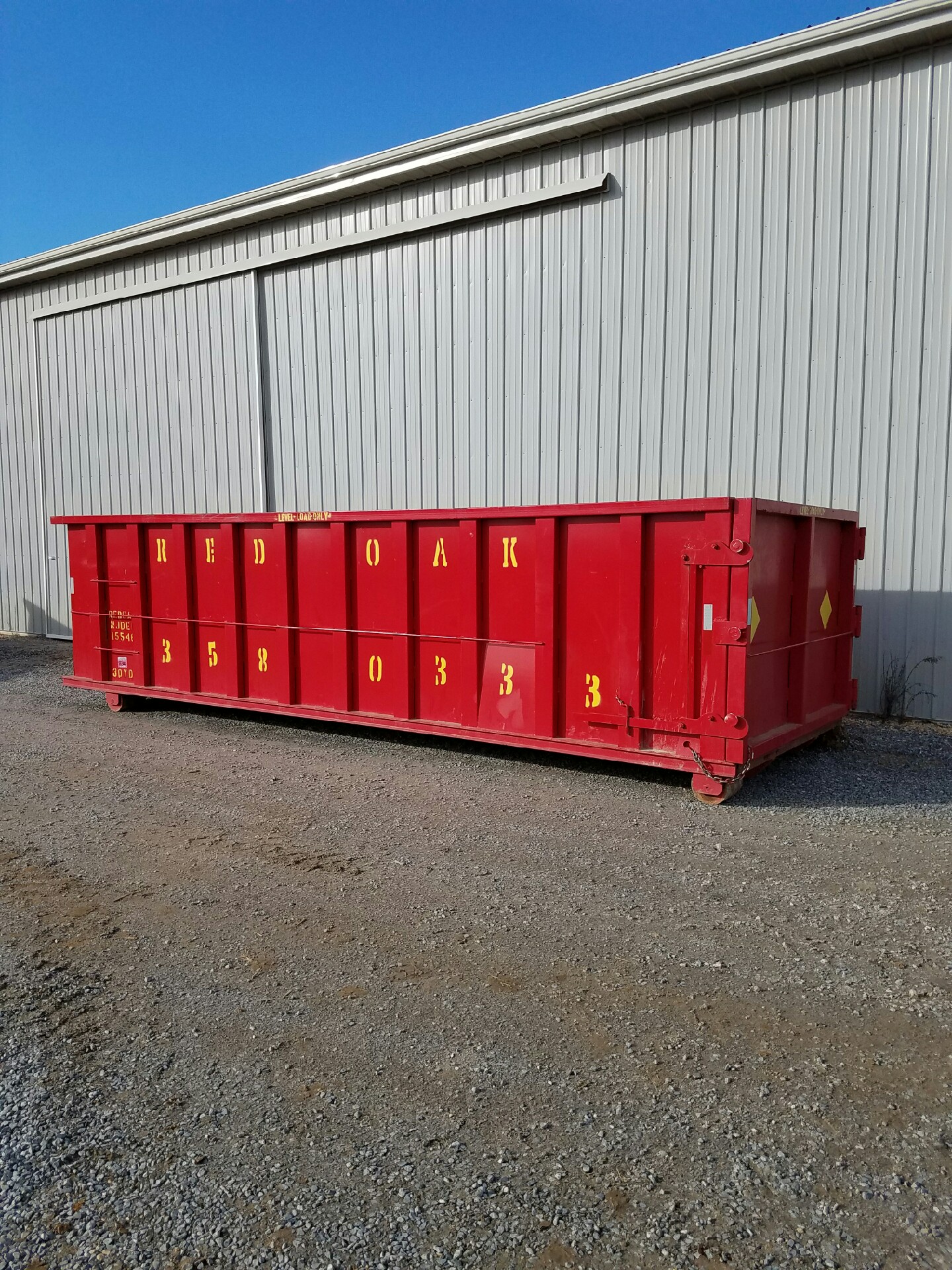 Dumpster Rentals 10 to 30 Yard Containers Red Oak Disposal Service