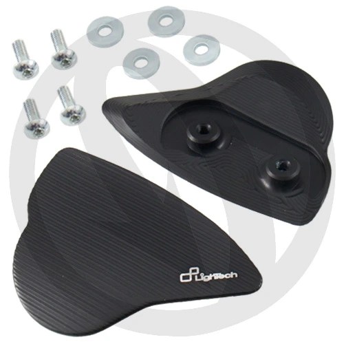 Mirror block off plates for motorcycle Lightech