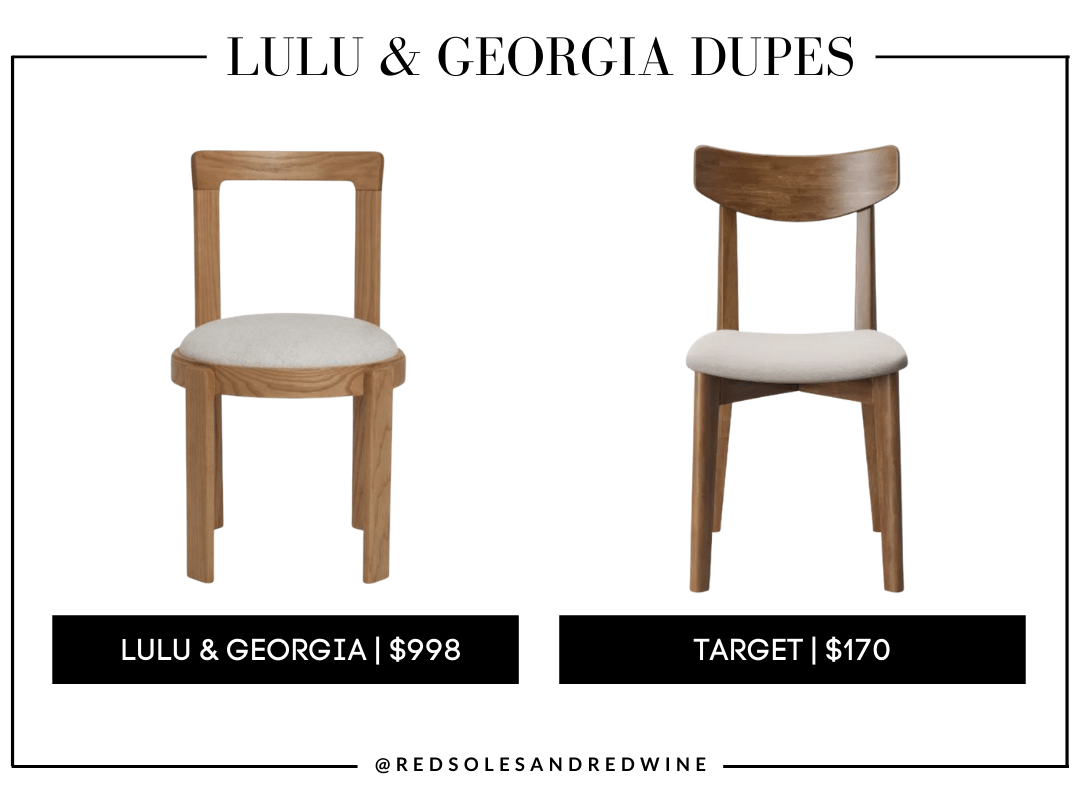 Lulu and Dining Chair Dupes + Styling Inspiration Red Soles and Red Wine