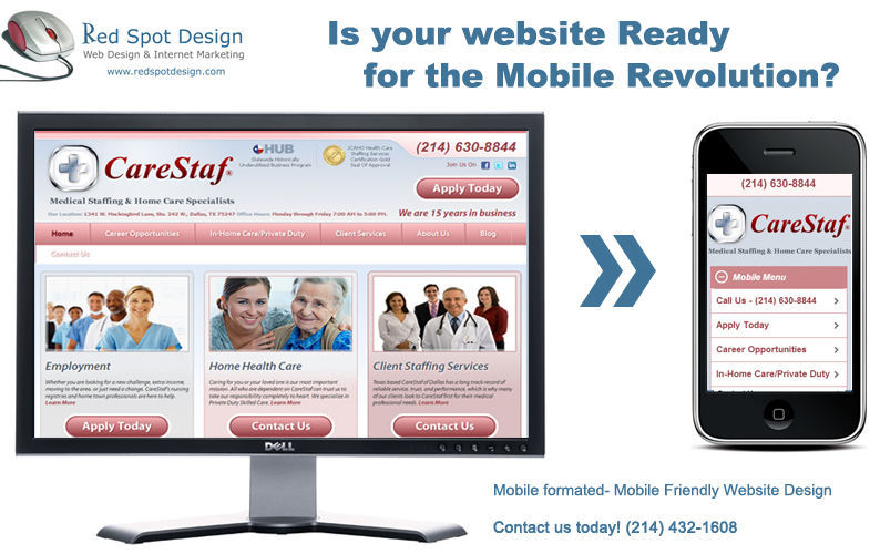 Mobile Web Design in Dallas Red Spot Design