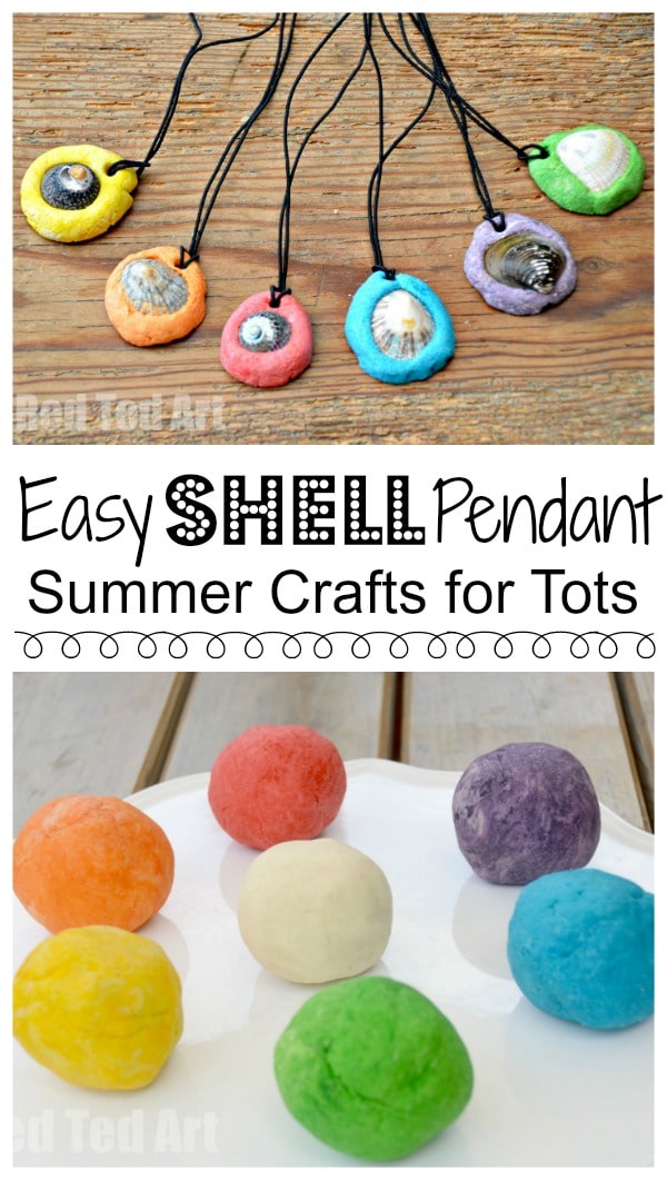 Easy Salt Dough Keepsakes Shell Pendants
