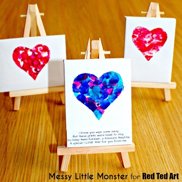 Fingerprint Keepsake for Toddlers Red Ted Art's Blog