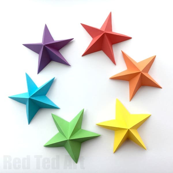 How To Make 3d Origami Stars Step By Step