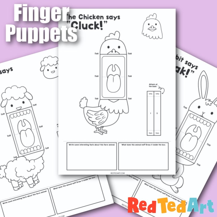 Easter Finger Puppets Red Ted Art Kids Crafts