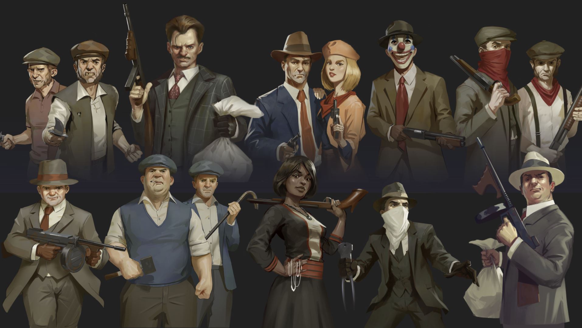 The characters of Scarface 1920 from real life to the board Redzen Games
