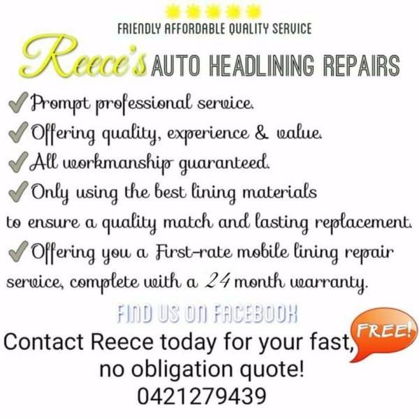 Adelaide Car Headliner Repair Reeces Auto Headlining Repairs