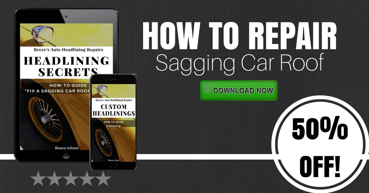 Repair Car Headliner HOW TO FIX with pictures/video