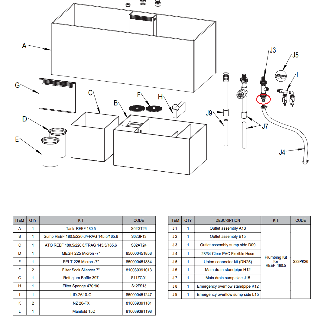 Waterbox 180.5 to Vectra M2 Plumbing Confusion REEF2REEF Saltwater