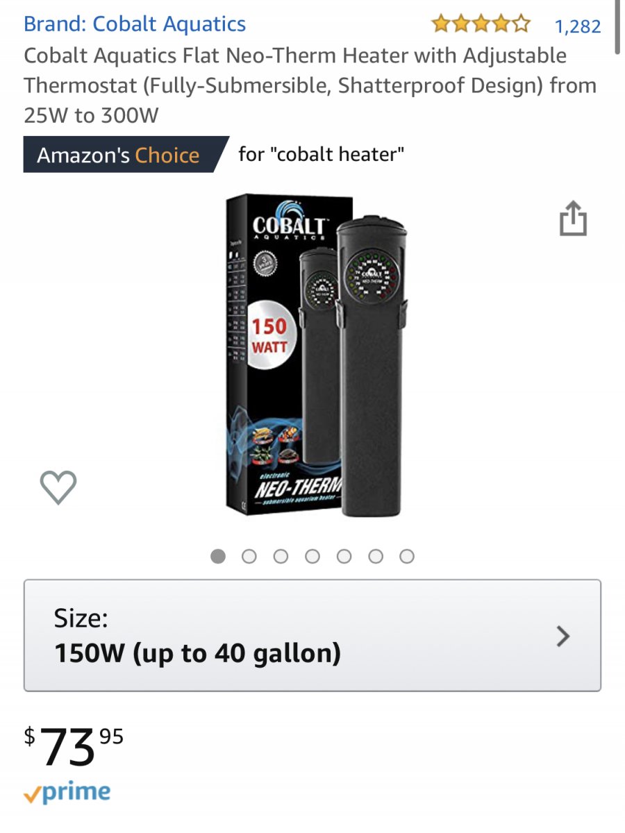 cobalt heater 150w REEF2REEF Saltwater and Reef Aquarium Forum