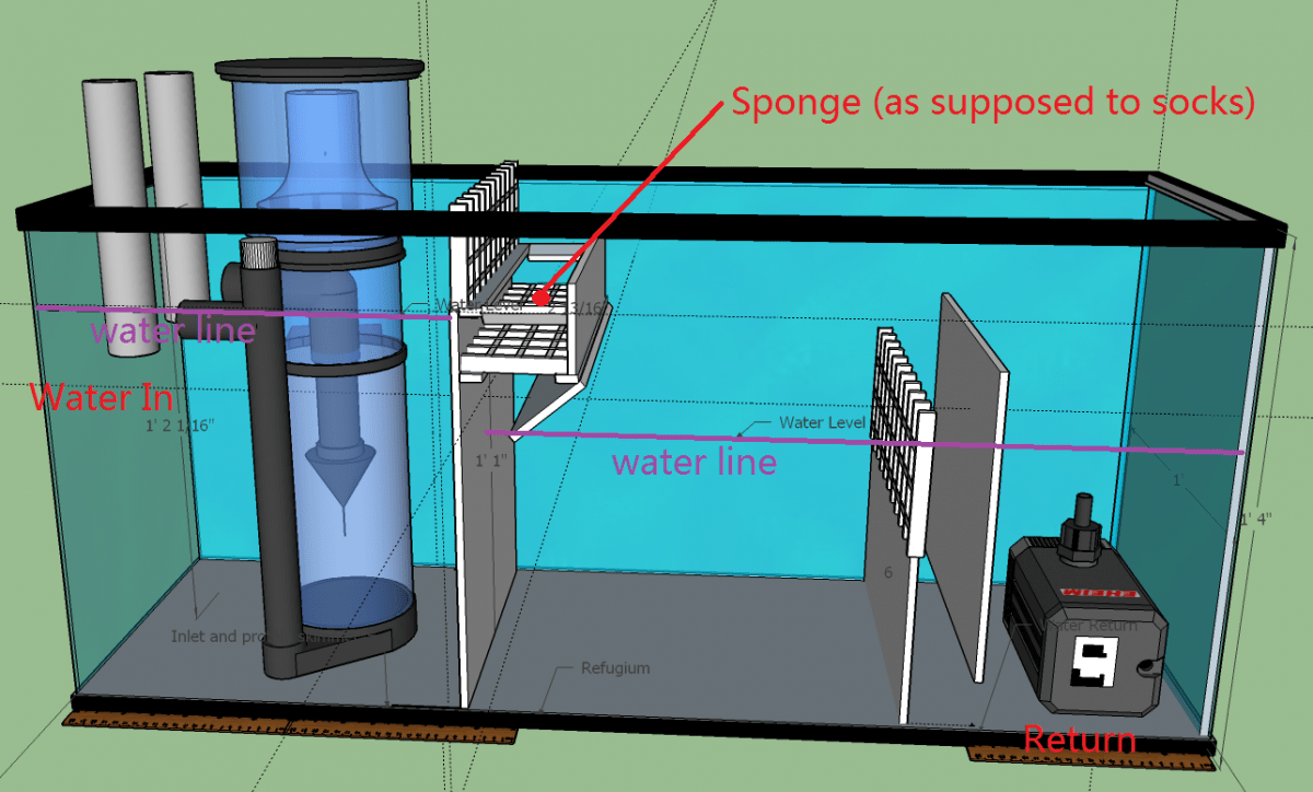 Need help on this Sump Design REEF2REEF Saltwater and Reef Aquarium Forum