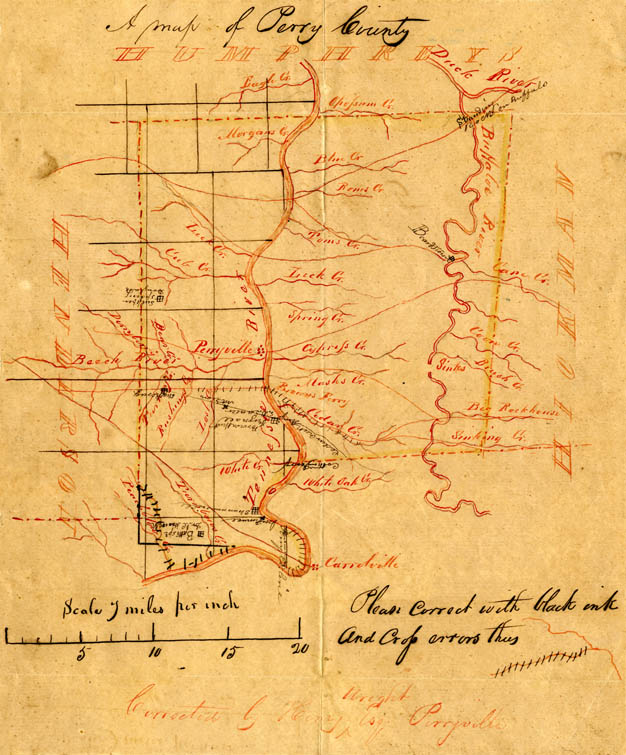 1830 Tennessee Map With Legend Map