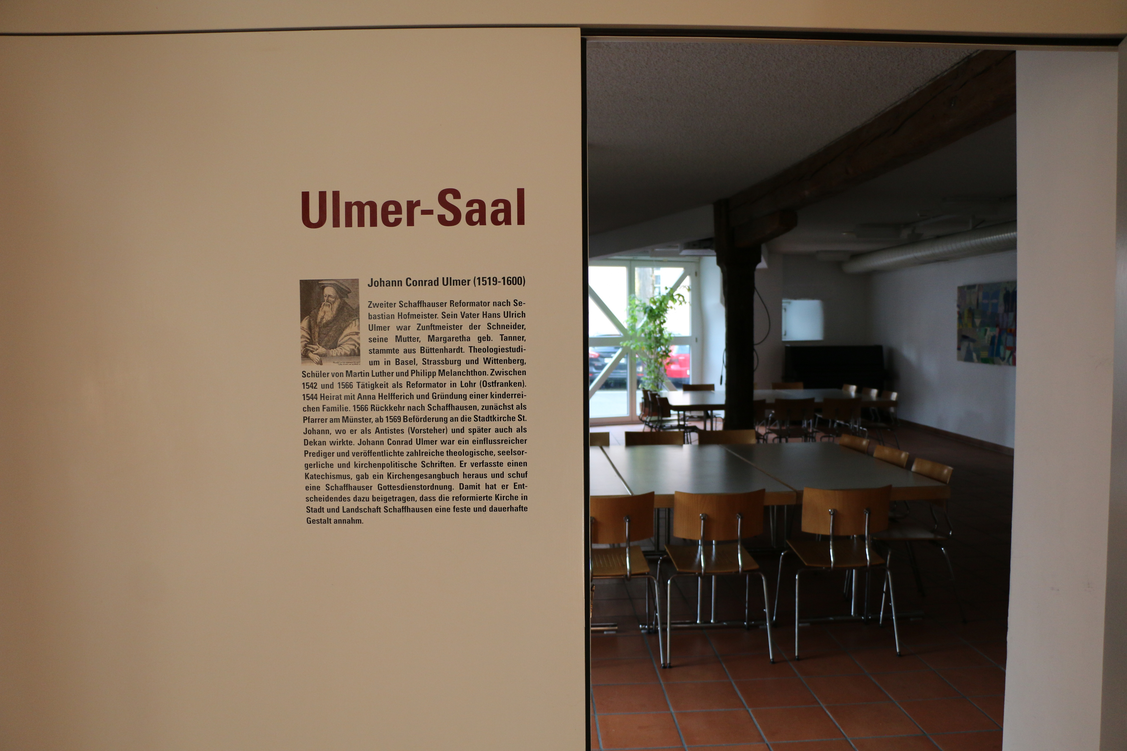 Schaffhausen erinnert sich an Reformator Ulmer, Evang.ref