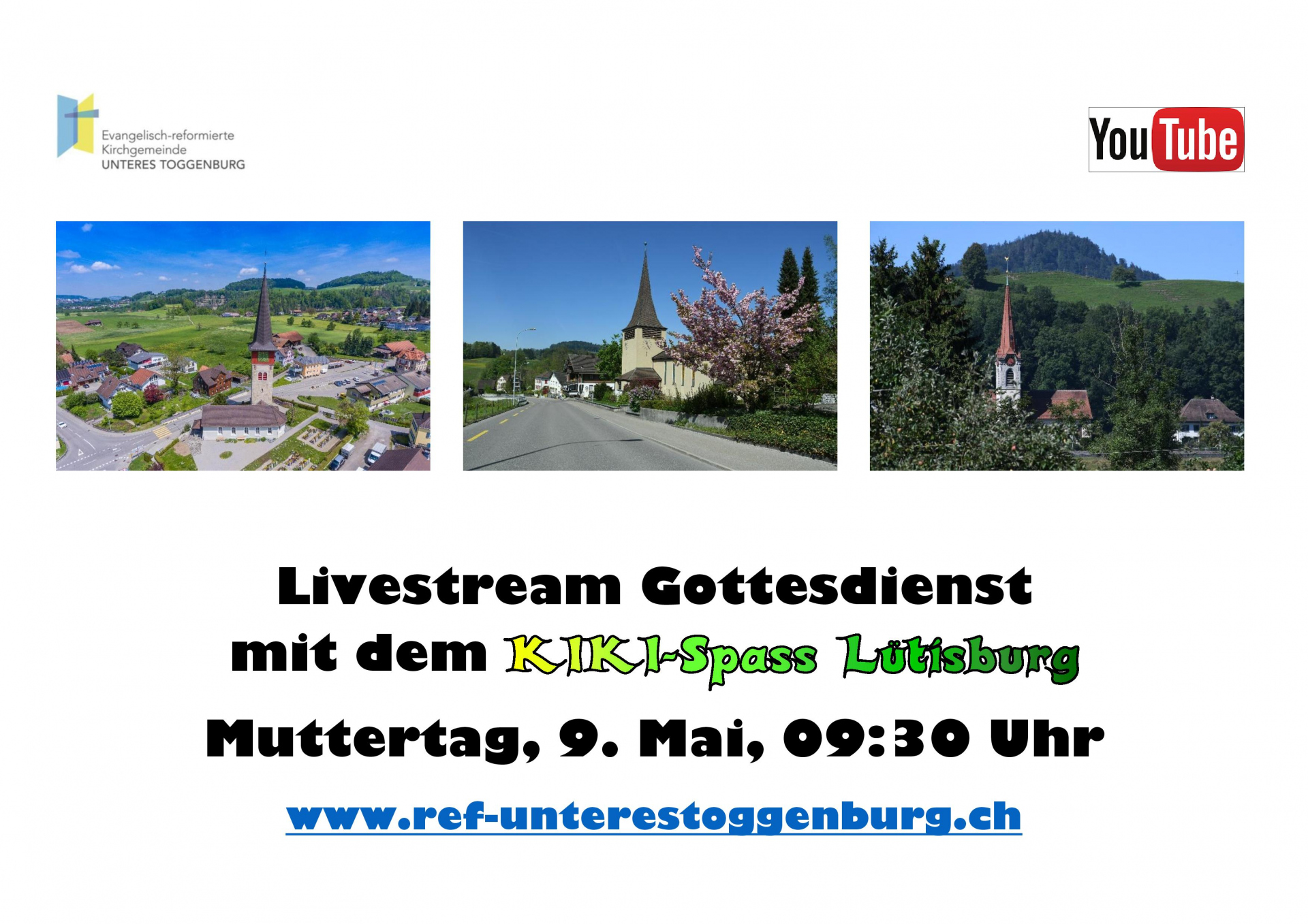 Familiengottesdienst am Muttertag in Lütisburg (KiKiSpass) (mit