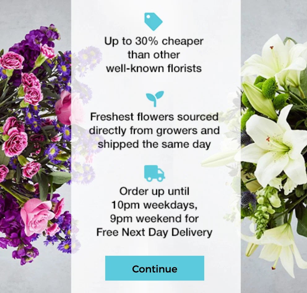 Serenata Flowers 20 off REF HQ