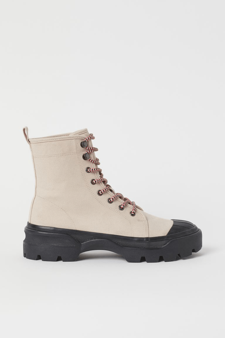 H&M + Canvas SneakerStyle Boots