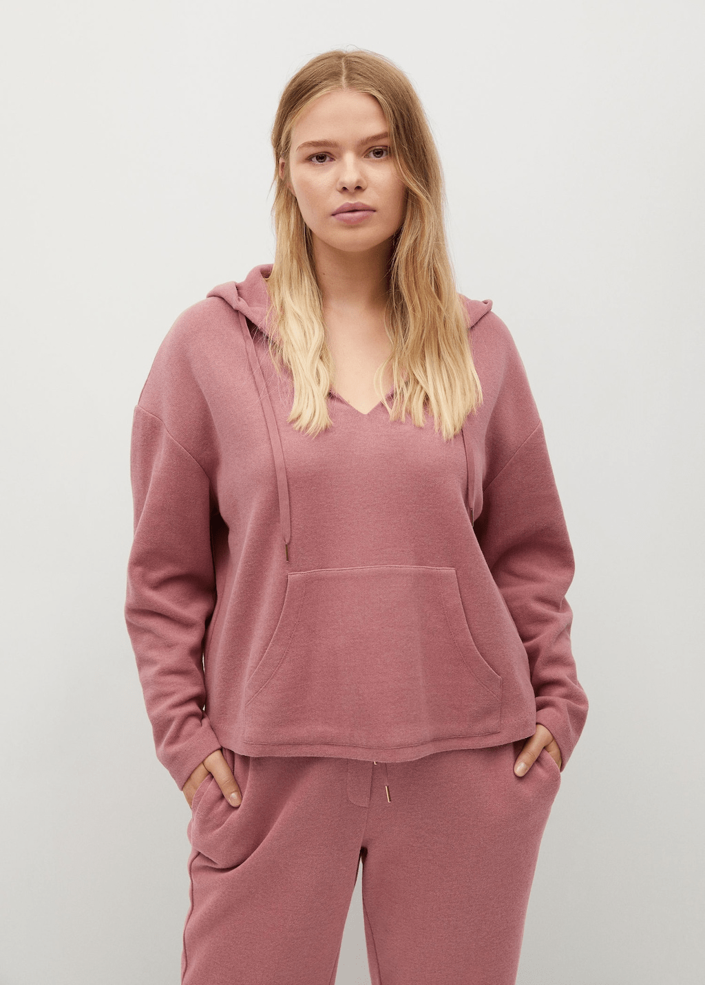 Violeta By Mango + Hoodie Cotton Sweatshirt