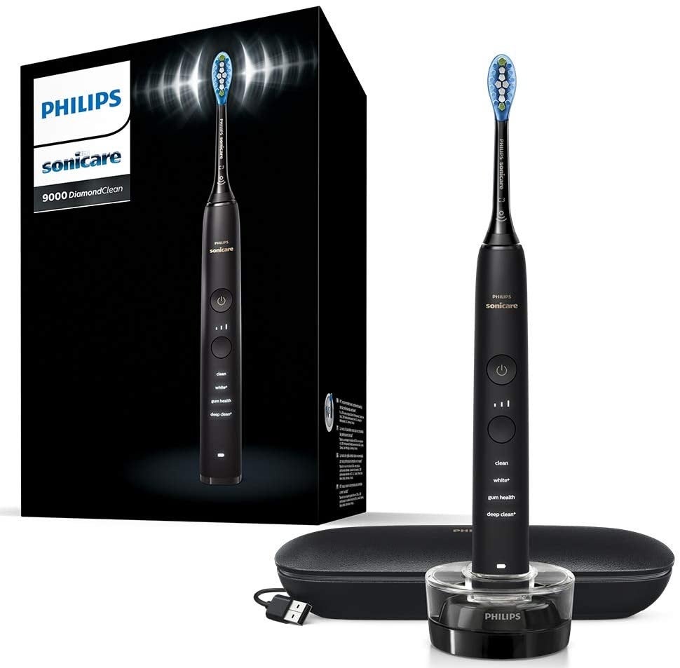 Philips Sonicare + DiamondClean 9000 Black Electric Toothbrush