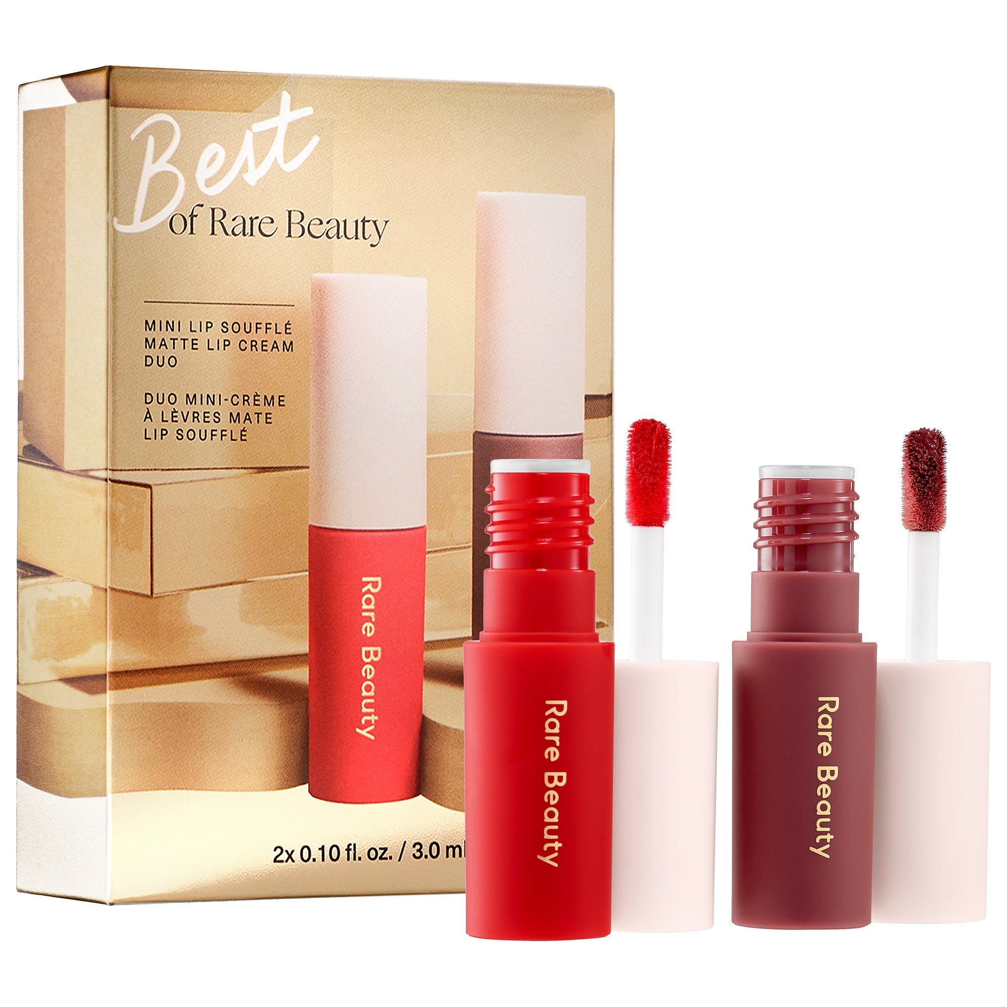 Rare Beauty by Selena Gomez + Mini Lip Souffle Matte Cream Lipstick Duo