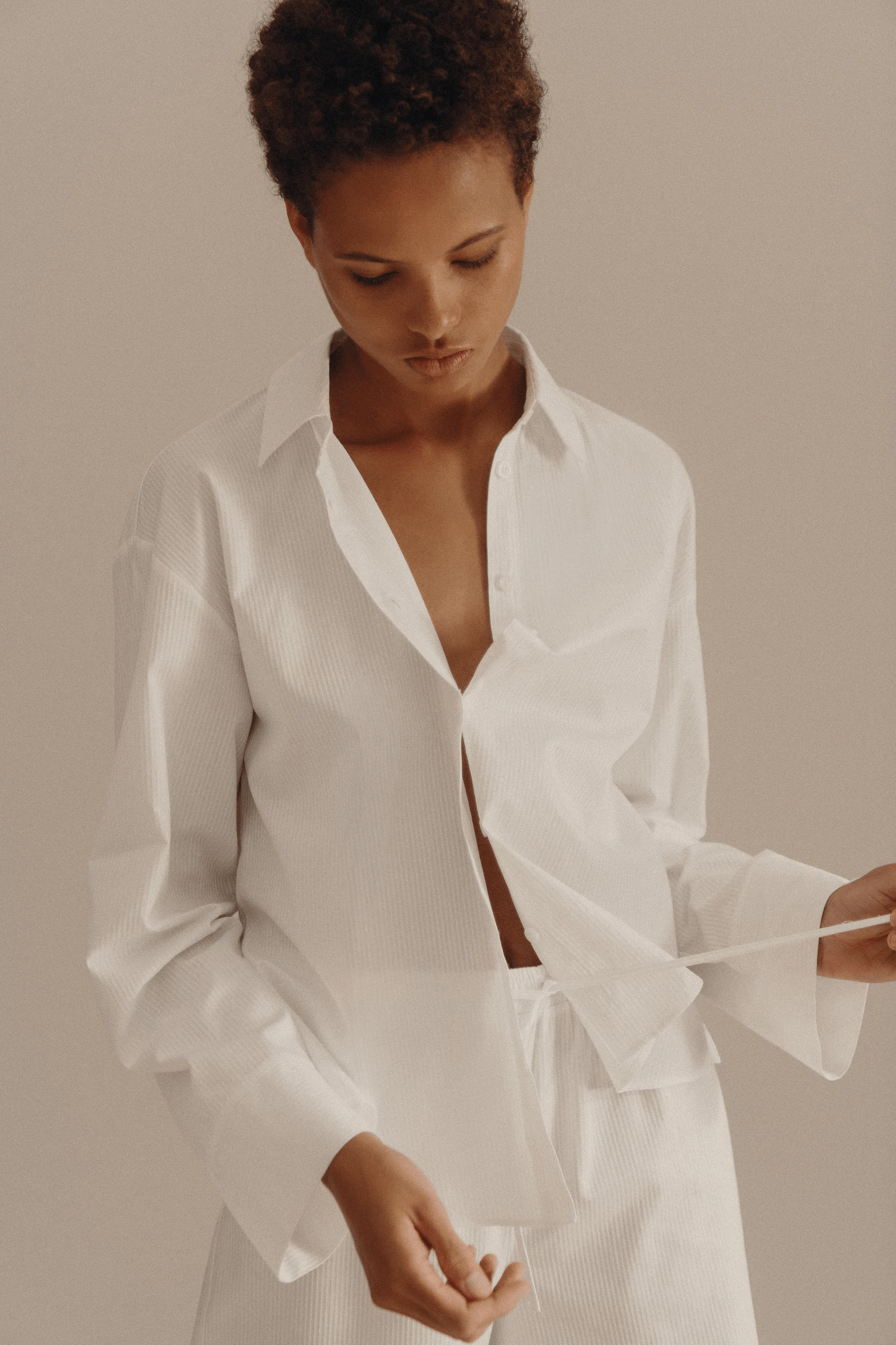 Zara + Striped Pajama Set