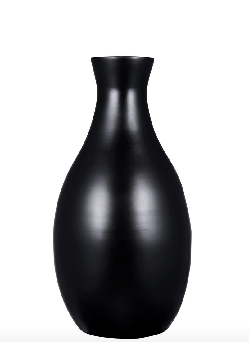 villacera + Handcrafted Glazed Bamboo Bottle Neck Vase