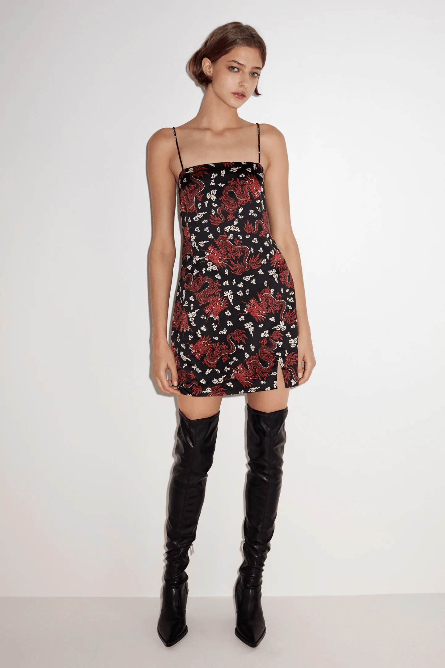 Zara + Printed Mini Dress