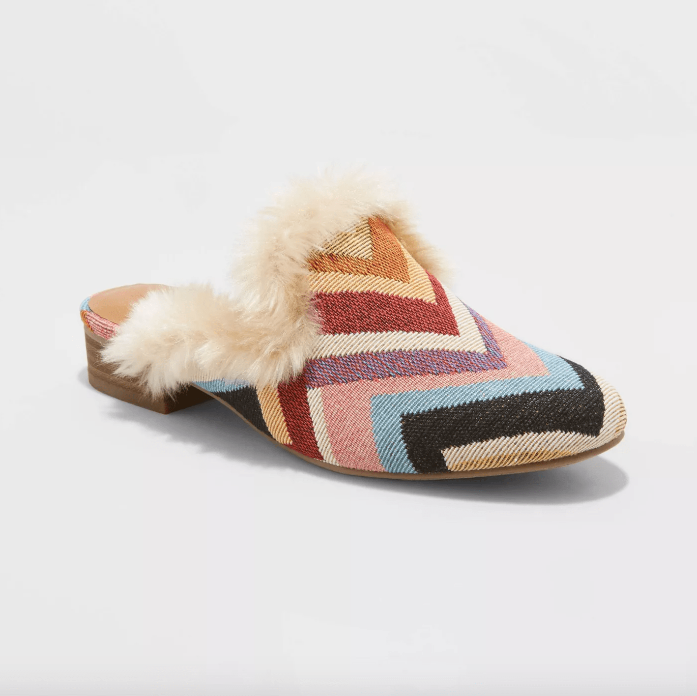 Womens Fur Lined Mules Clearance