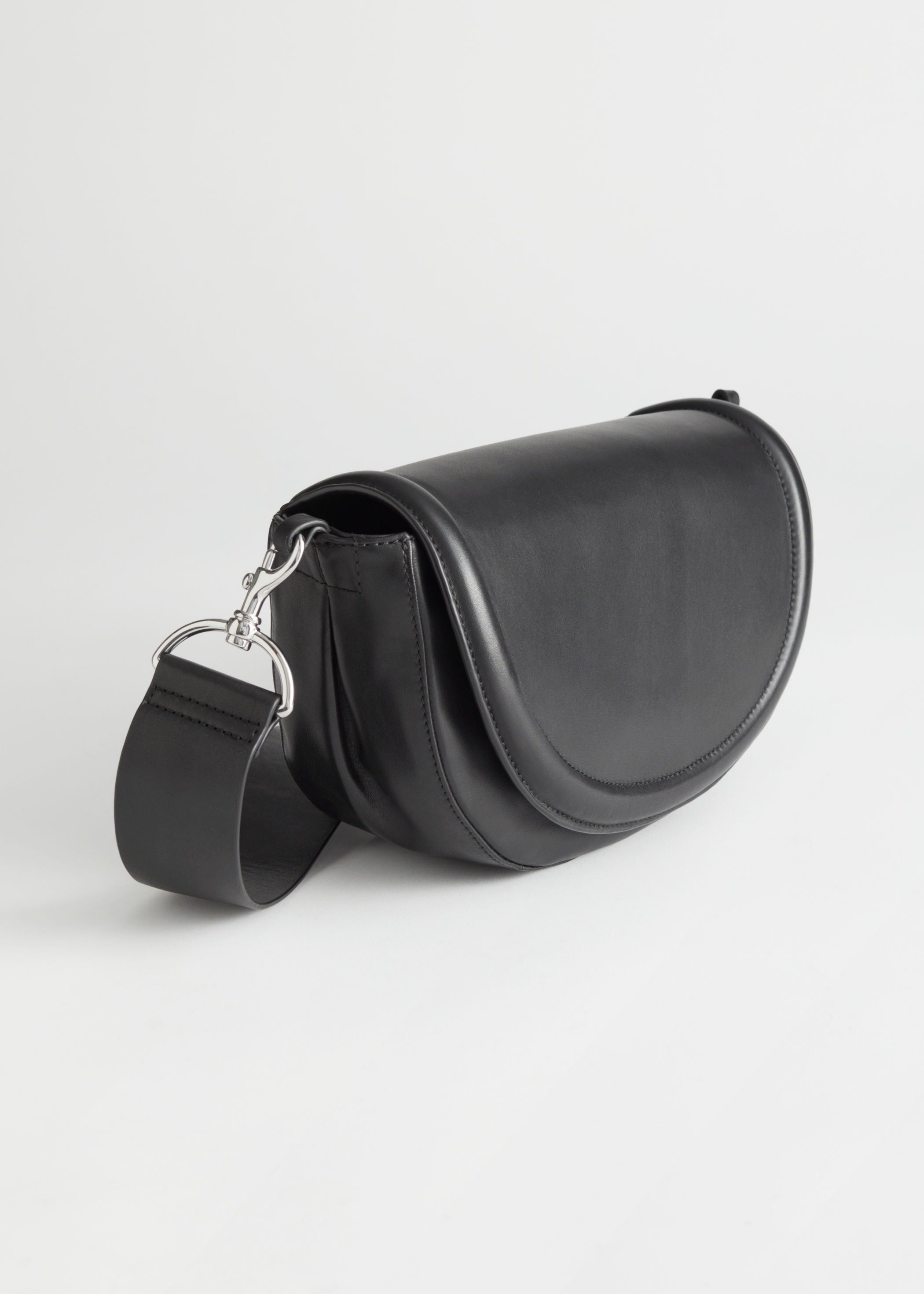 & Other Stories + Half Moon Leather Crossbody Bag