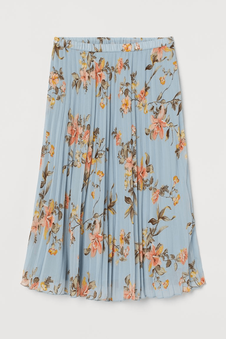 H&M + Pleated Skirt